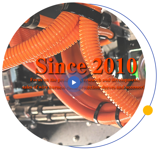 Orange corrugated conduit pipe manufacturing since 2010 Zhonghe
