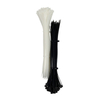 Custom Black & White Nylon Cable Tie Plastic Strip Lock Nylon Cable Tie