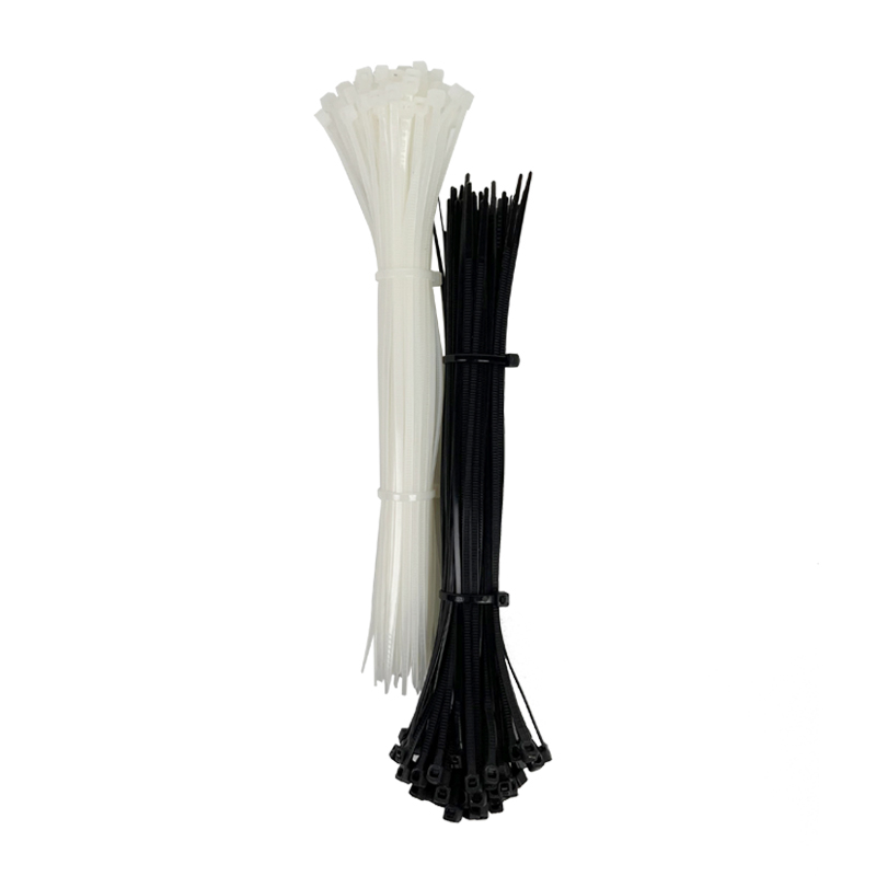 Custom Black & White Nylon Cable Tie Plastic Strip Lock Nylon Cable Tie